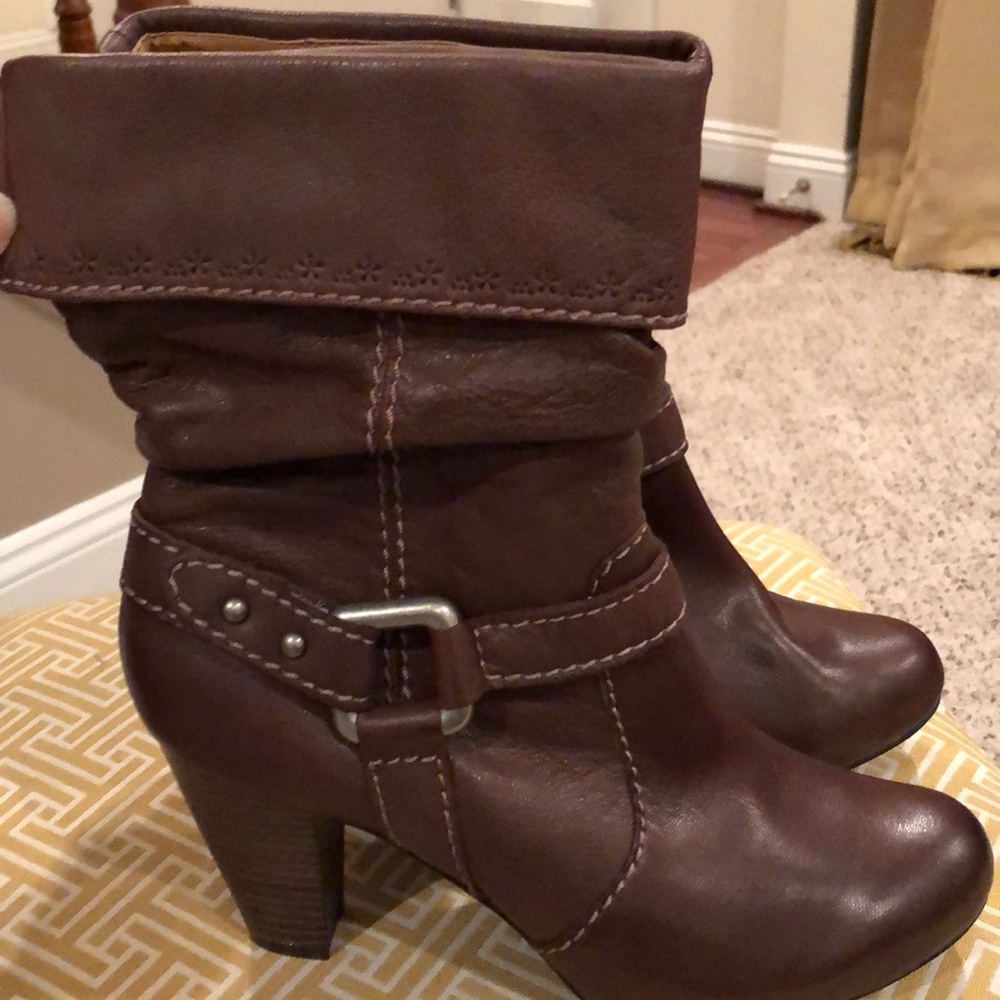 Vintage Fossil Brown Slouchy boots